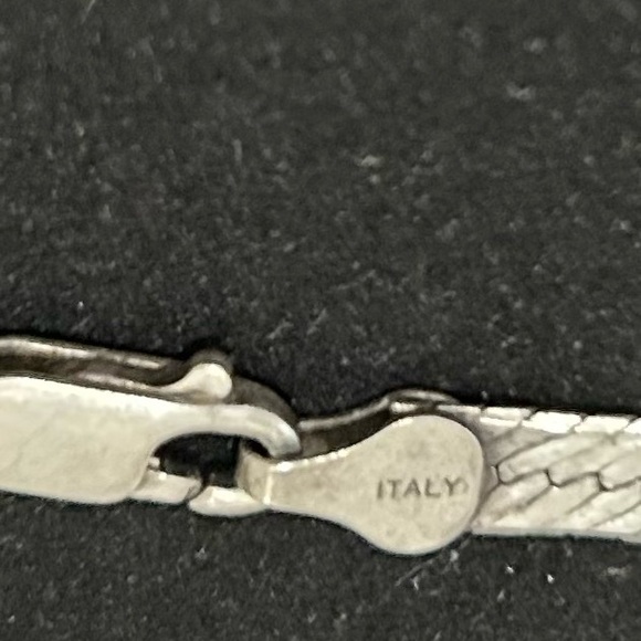 SALE!! MILOR ITALY 925 ITALIAN STERLING SILVER UNIQUE HERRINGBONE 30”CHAIN - Picture 8 of 10